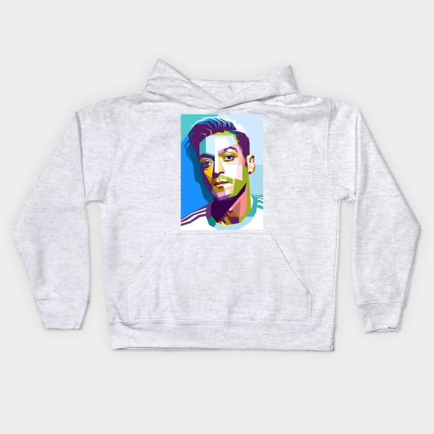 Mesut Ozil Kids Hoodie by lots of artWork